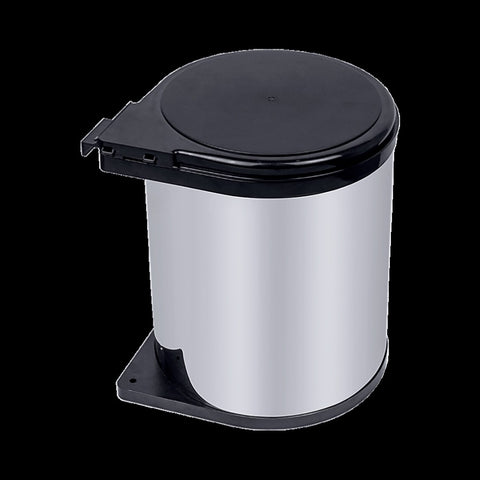 Kitchen Swing Pull Out Bin Stainless Steel Garbage Rubbish Waste Trash Can 14L V63-833611