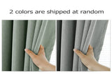 Blackout Curtains for Bedroom Grommet Insulated Room Curtains for Living Room, Set of 2 Panels V1294-YM0901-H33988GY-2