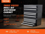 Drill Bit Dispenser Cabinet, 3 Pieces Three-Drawer for 1/16" to 1/2" & Letter Sizes A to Z, V952-ZTFPGJXWSJTZQHBVLV0