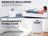 CARSON 2.9kW Reverse Cycle Portable Air Conditioner and Heater, with Dehumidifier, Cooling and V219-COLPCHCA23RA