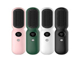 Green Professional Cordless Hair Straightener Brush - 4-in-1 EMS Scalp Massager & Ionic V1268-MZ000165