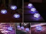 Solar Globe Lights Outdoor Waterproof-Solar Balls-Solar Garden Lights-Solar Orbs for Outside 2 Pack V1192-AZ-W-16256