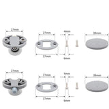 Shower Door Rollers, Single Shower Door Runners/Wheels/Pulleys/Guides 23mm Diameter Home Bathroom V1370-AZ4-13244