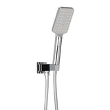 Handheld Shower Head Holder 3.1'' High Pressure Silver SHOWER-A6-SQ-SI