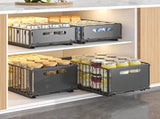 CARLA HOME 2 Pack Pullout Cabinet Kitchen Organizer Drawers with No-Drilling and Adhesive Design for LSB-36266