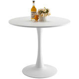 VEVOR 31.5 in Round Dining Table Wood Kitchen Table for 2-4 Person V952-YXCZBKTZMDBTQBT62V0