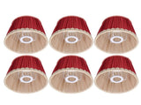 Small Lamp Shade Fabric Wine Red Golden Edge Lampshade for E14 Table Chandelier Wall Lamp V1294-YM0715-3119210283711