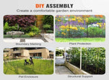 Garden Fence, No Dig Fence 61 x 33 cm Animal Barrier Fence, Underground Decorative Garden Fencing V952-JSWL2413INCHNOKRCV0
