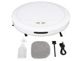 Robot Vacuum Cleaner Automatic APP Control Smart Sweeping Robot with 100ml Water Tank 7.4V White V1294-YM0901-3113240008312