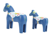 2pcs Hand Painted Swedish Wooden Horse Figurine Dalecarlian Horse Ornaments for Home Wedding V1294-YM0901-3115240105212