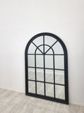 Window Style Mirror - Black Arch 100 CM x 150 CM V292-MIRR-ARCH009