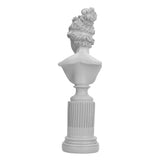 Character Figurine Desktop Craft Ornament Resin Statue for Living Room Office Coffee ShopWhite V1294-YM0901-3115210117913