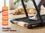 Everfit 4 in 1 Vibration Walking Pad Treadmill Under Desk Treadmills for Home Gym with App Control TMILL-MIG-380-VBH