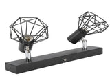 Ceiling Track Light Fixture E14 Lamp Holder Adjustable 2 Head Vintage Tracking Light Kit Hardwired V1294-YM0703-3119230087811