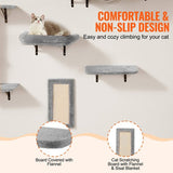 Wall Mounted Cat Shelves, Cat Wall Shelves and Perches with Jumping Boards, Hammock, Sofa, Cat Tree V952-ZYSBGSMPJ6JTKY3NYV0
