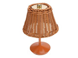 Boho Rattan Table Lamp LED Rechargeable Reading Light 3 Color Touch Control Dimmable Bedside Lamp V1294-YM0901-3119250083211