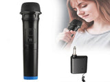 Wireless Bluetooth Karaoke Microphone - Handheld Mic with Receiver System V1263-JX-3713