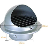 Outdoor Ventilation Grille, Stainless Steel Air Vent with Fly Guard and Fly Guard for Office, V1237-ZY-528-241