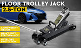 Hydraulic Floor Jack 2.5T Trolley Low Profile Car Track Quick Lifting 85-385mm V465-86529