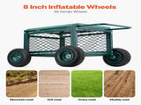Rolling Garden Cart with Seat, Metal Rolling Garden Work Seat with Wheels, Supports up to 181 kg, V952-KYDHYZYZXCWKUET6P001V0