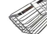 Wall Mounted Bathroom Shelf Organizer with Rustproof Stainless Steel Wire Basket and Hooks, No V1370-AZ4-09987