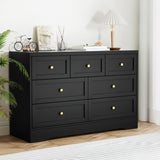 Artiss 7 Chest of Drawers Dresser Table Black FUR-U-CDR-03-BK-AB