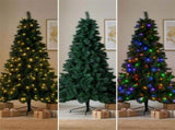 Christabelle 1.8m 6ft Pre-Lit Green Artificial Christmas Tree Dorset Pine 160 Multi-Function LE 112_WFLD6