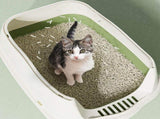 Cat Litter Box Cat Litter with Lid, Detachable Hooded Enclosed Litter Pan Cat Toilet Cat Litter V1369-AZ3-W-10091
