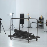 Drywall Cart, 1800 LBS Panel Dolly Cart with 45.28" x 29.13" Deck and 5" Swivel Wheels, Heavy-Duty V952-BLTCSGS00000FF996V0