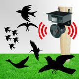 Dark Green Solar Powered Ultrasonic Animal Repeller - Motion Activated Outdoor Pest Deterrent for V888-ELOSUNG32945