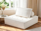 Artiss Floor Sofa Lounge Chair with Pillow SBED-K-FLD01-1S-WH
