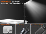 1.8m Telescopic Black Tripod LED Work Light for Camping and Outdoor Use LSB-59156