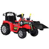 Rigo Kids Electric Ride On Car Bulldozer Digger Loader Remote 6V Red RCAR-BULLDOZER-RD