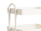Levede 3 Tiers Kitchen Trolley Cart White HO0576-3-WH_NZ