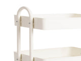 Levede 4 Tiers Kitchen Trolley Cart White HO0576-4-WH