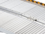Kartrite 6ft Aluminium Foldable Wheelchair Ramp Non-Slip R02 Silver RAM-WCR-R02-6FT