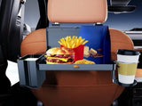 Car Backseat Tray Table Foldable & Adjustable Multi-Functional Travel Desk with Cup Holder, Snack V1107-CS-QCZYCPJ