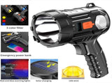 Flashlights for Home Rechargeable,Led Lights Handheld Large Flashlight Super Bright Outdoor Solar S V1192-AZ-W-29240