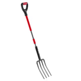 VEVOR 4 Tines Garden Fork Fiberglass Handle 45 in Spading Pitchfork Heavy Duty V952-HYCWJCGC4C1JX8KB8001V0