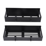 2PCS Magnetic Spice Rack for Refrigerator Strong Magnetic Shelf with 4 Removable Hooks for Holding V1294-YM0901-3118240180211