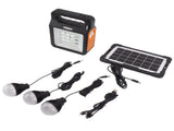 Solar Power Bank 6000mAh Bright Headlight Panel Light 3 Bulbs Portable Handle Solar Generator for V1294-YM0706-3113230236811