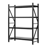 2Mx1.5M Giantz Garage Shelving Warehouse Rack Black WR-F-20150-200BK-ABC