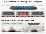 Three-in-One Smart Lumbar Massage Pillow with Airbag Stretch Support, Vibration Massage, and V1341-ZY-4RKHYW4Q-GREY