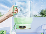 Portable 1200ml Electric Mixing Cup, Stainless Steel & Glass Body, Squeeze Bottle for Protein V1189-LWWAL-20260401-07282