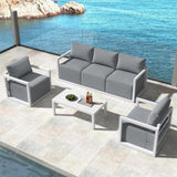 Alfresco 5-Seater Deep-Seated Patio Set – Charcoal Grey V264-OTF-543A-DGR-6PC