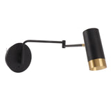 Swing Arm Wall Lamp Wall Mounted Bedside Lamps with Adjustable Swing Arms for Bedroom Living Room V1294-YM0703-3119230049711