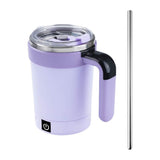 Automatic Stirring Coffee Mug 16oz, Electric Stirring Cup with Digital Temp Display - Rechargeable V1366-AZ2-W-16657