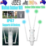 WAVLINK AC1200 Outdoor WiFi Dual Band Long Range Aerial HD4 Extender WiFi Router V201-FDZ1200WH8AU
