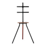 Artiss TV Stand Wooden Tray 24-55" Swivel Height Adjustable TV-MOUN-105-BK-WAL