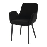 Charcoal Embrace Boucle teddy Sherpa Fabric Armchair Set V264-DNC-420V-CHL-02-1